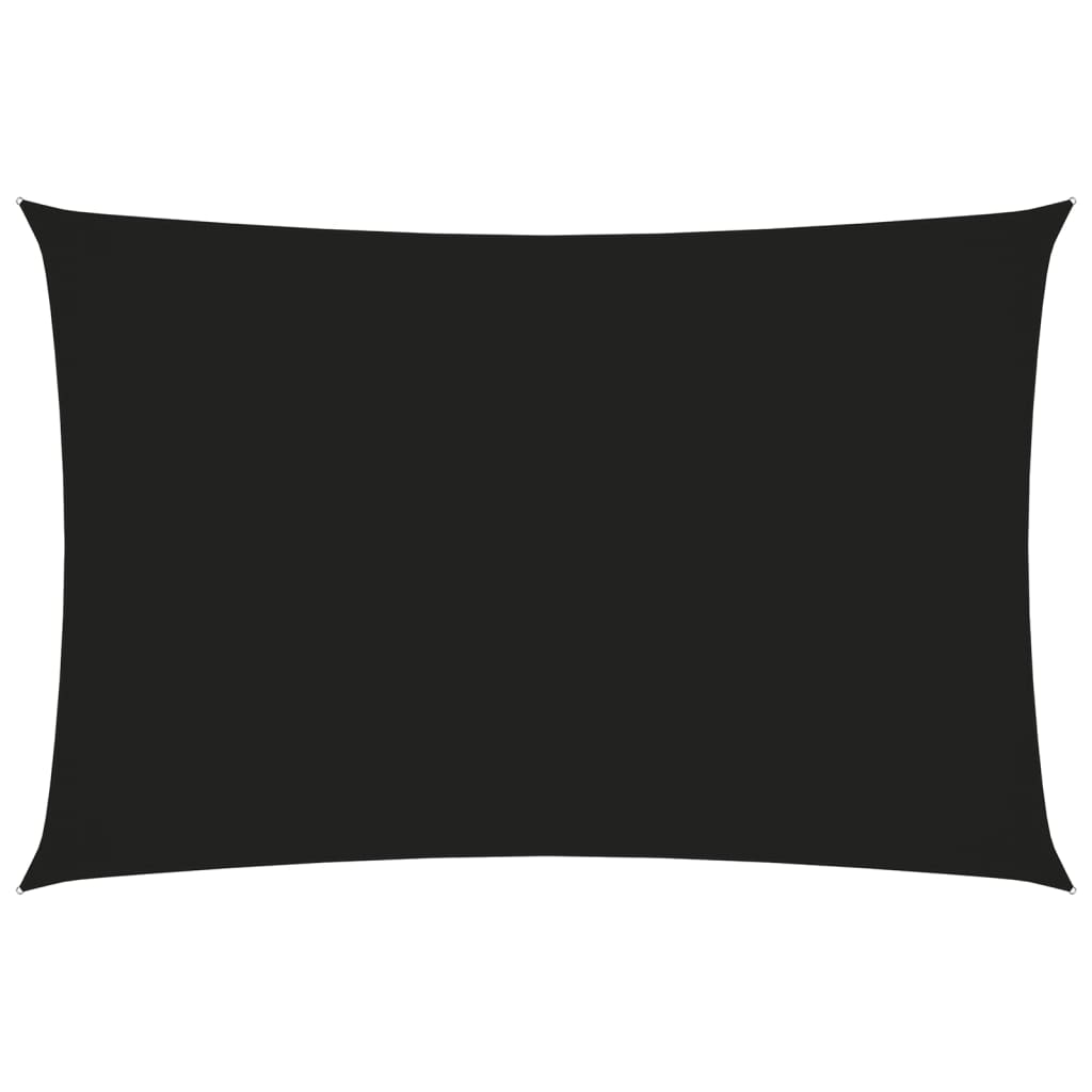 vidaXL Sunshade Sail Oxford Fabric Rectangular 4x6 m Black
