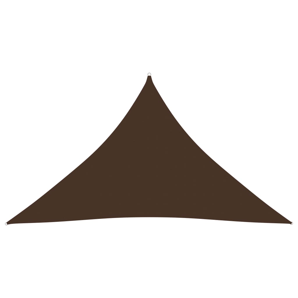 vidaXL Sunshade Sail Oxford Fabric Triangular 4x4x5.8 m Brown