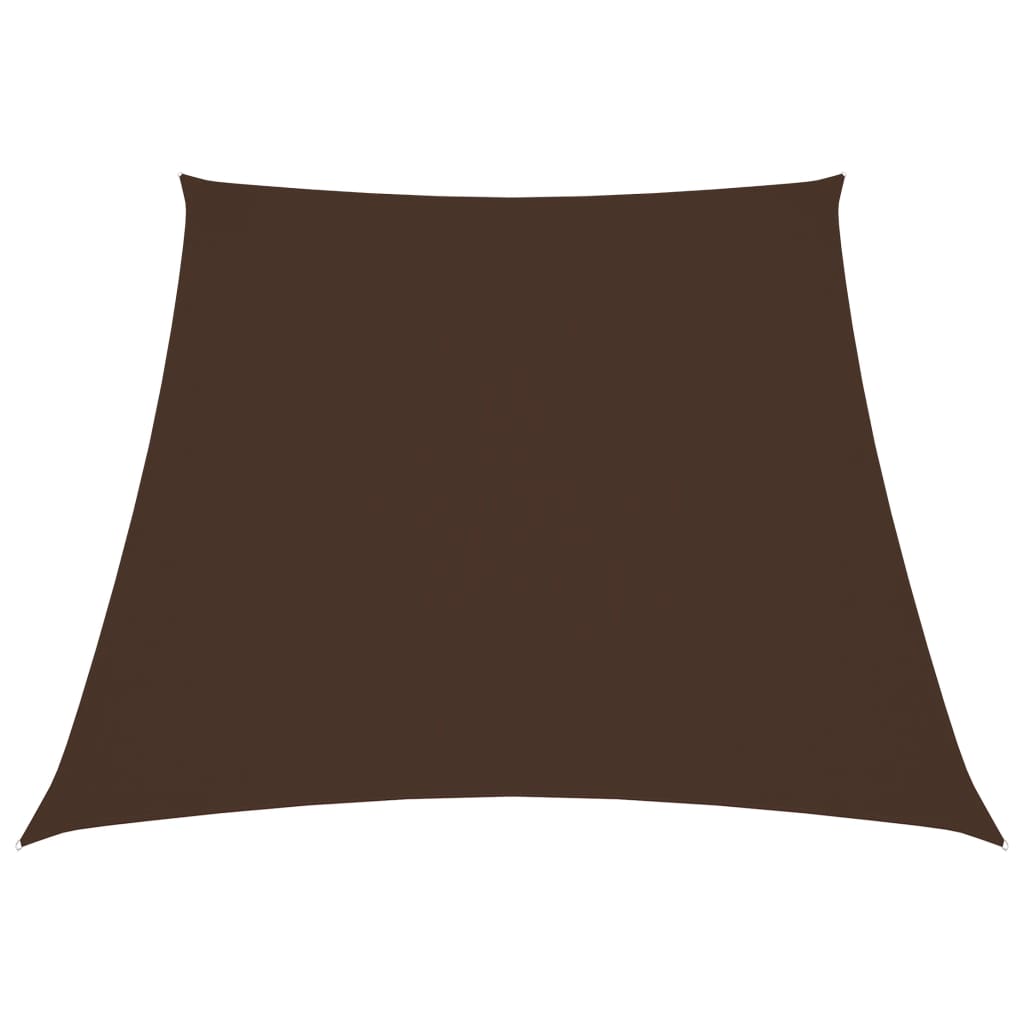 vidaXL Sunshade Sail Oxford Fabric Trapezium 4/5x4 m Brown