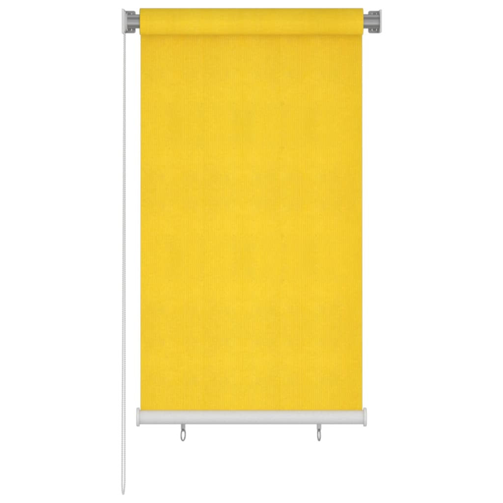 vidaXL Outdoor Roller Blind 80x140 cm Yellow HDPE