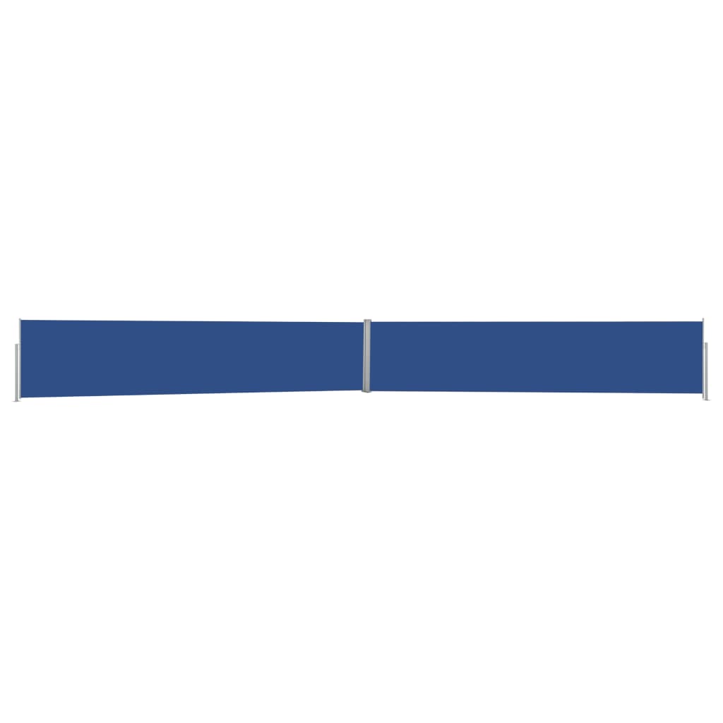 vidaXL Patio Retractable Side Awning 140x1200 cm Blue