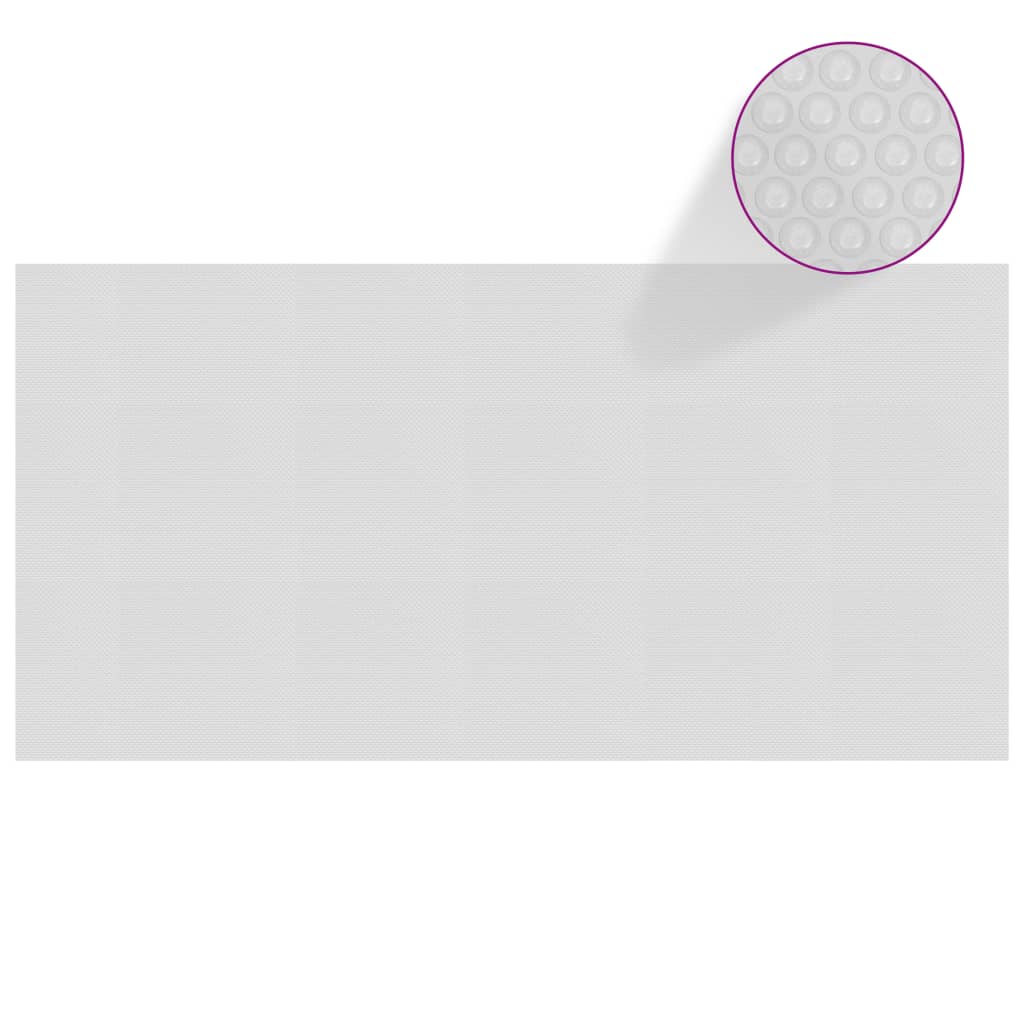 vidaXL Floating PE Solar Pool Film 975x488 cm Grey