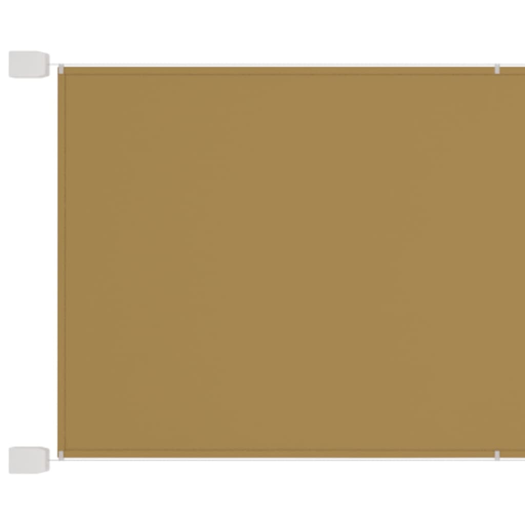 vidaXL Vertical Awning Beige 100x420 cm Oxford Fabric