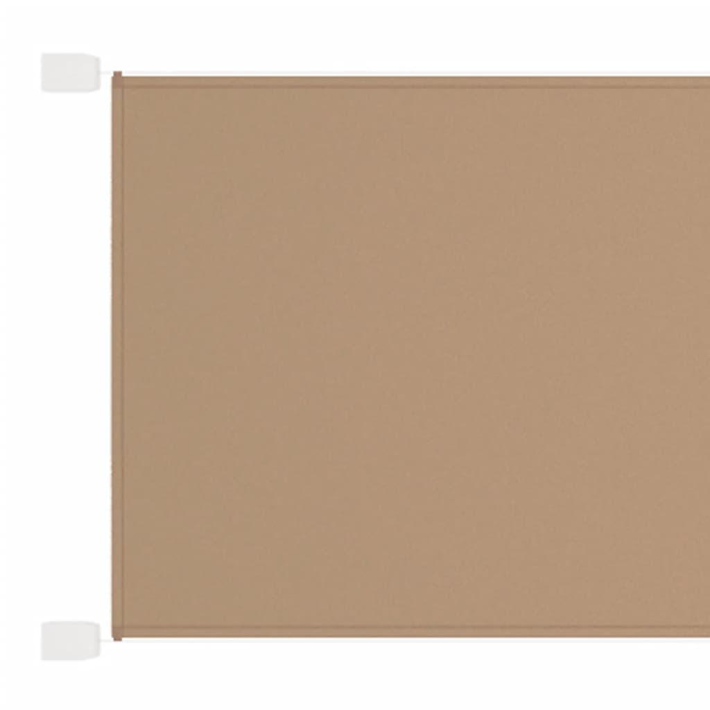 vidaXL Vertical Awning Taupe 60x1000 cm Oxford Fabric