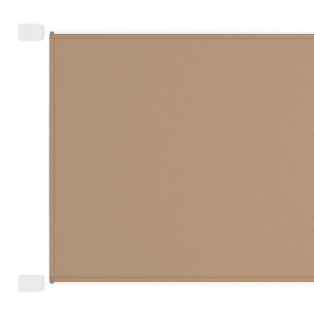 vidaXL Vertical Awning Taupe 100x800 cm Oxford Fabric