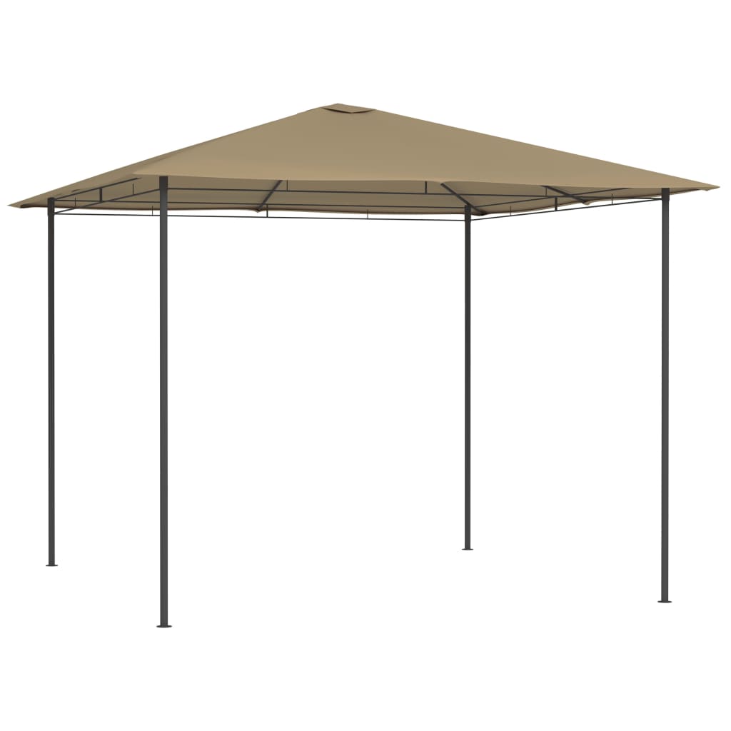 vidaXL Gazebo 3x3x2.6 m Taupe 160 g/mŒ_