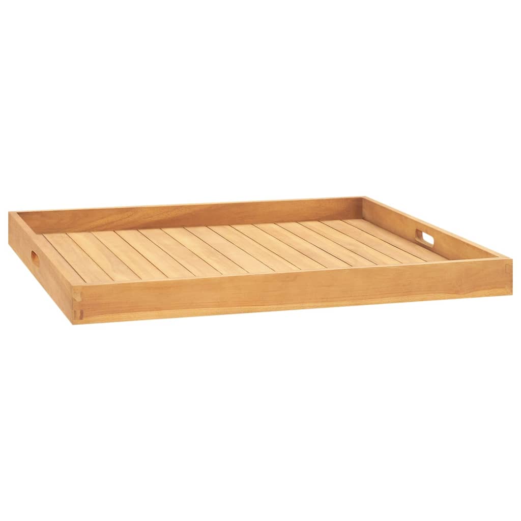 vidaXL Serving Tray 80x80 cm Solid Teak Wood