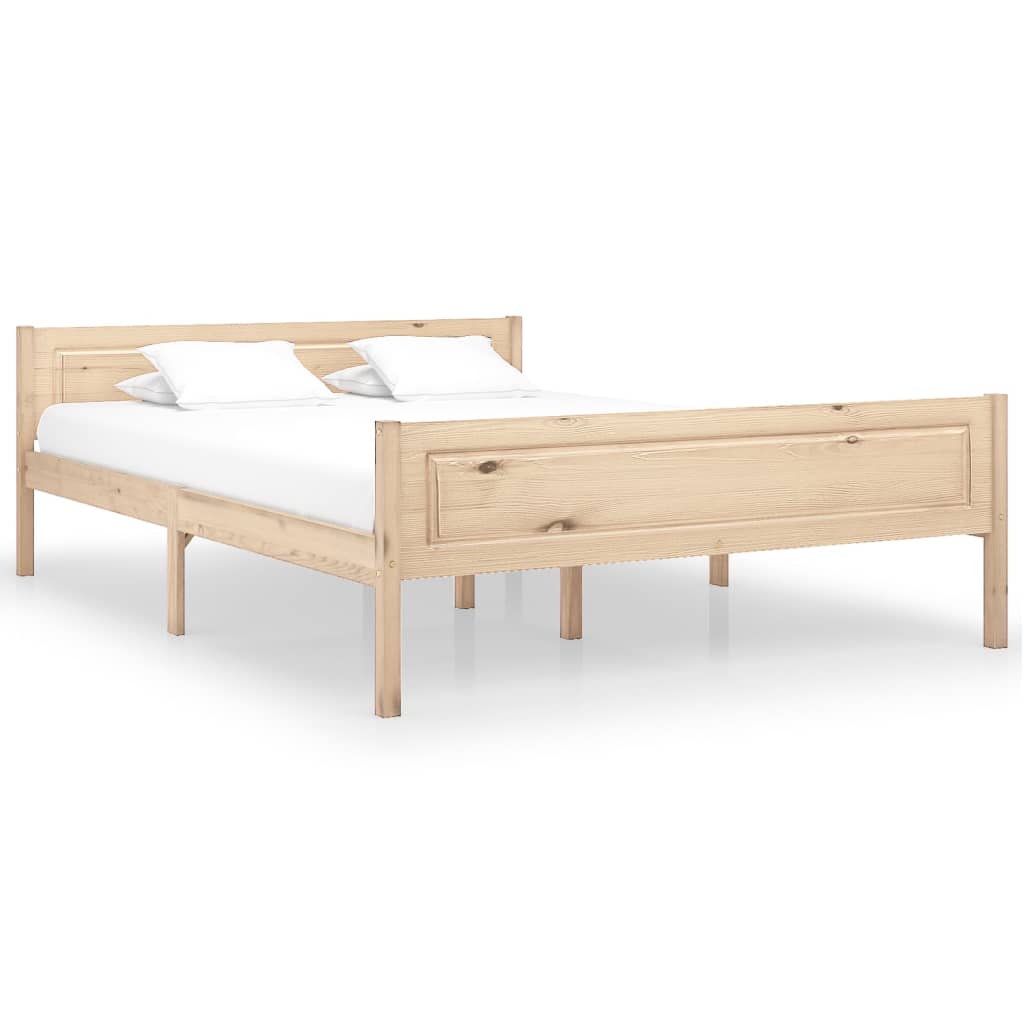 vidaXL Bed Frame Solid Pinewood 160x200 cm