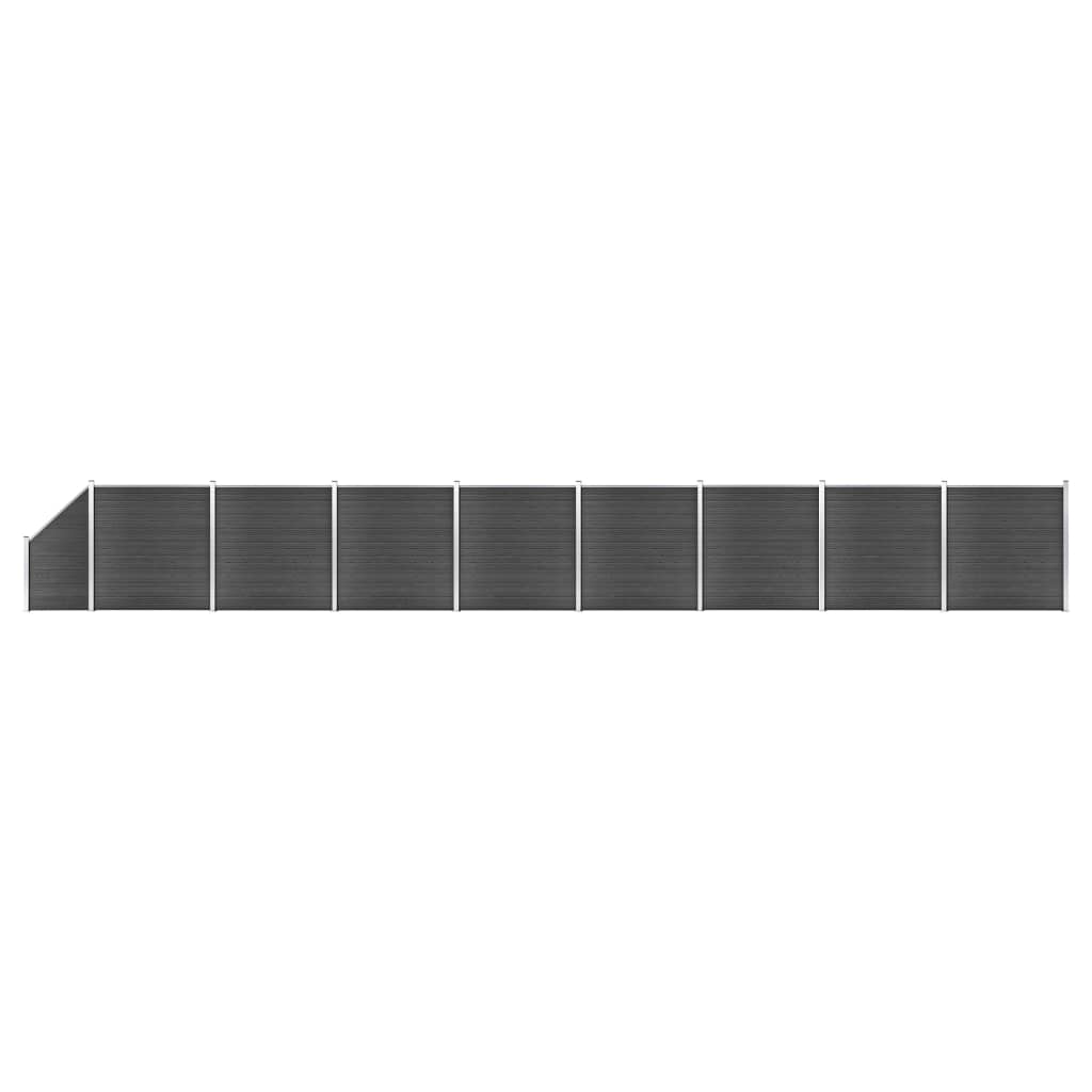 vidaXL Fence Panel Set WPC 1484x