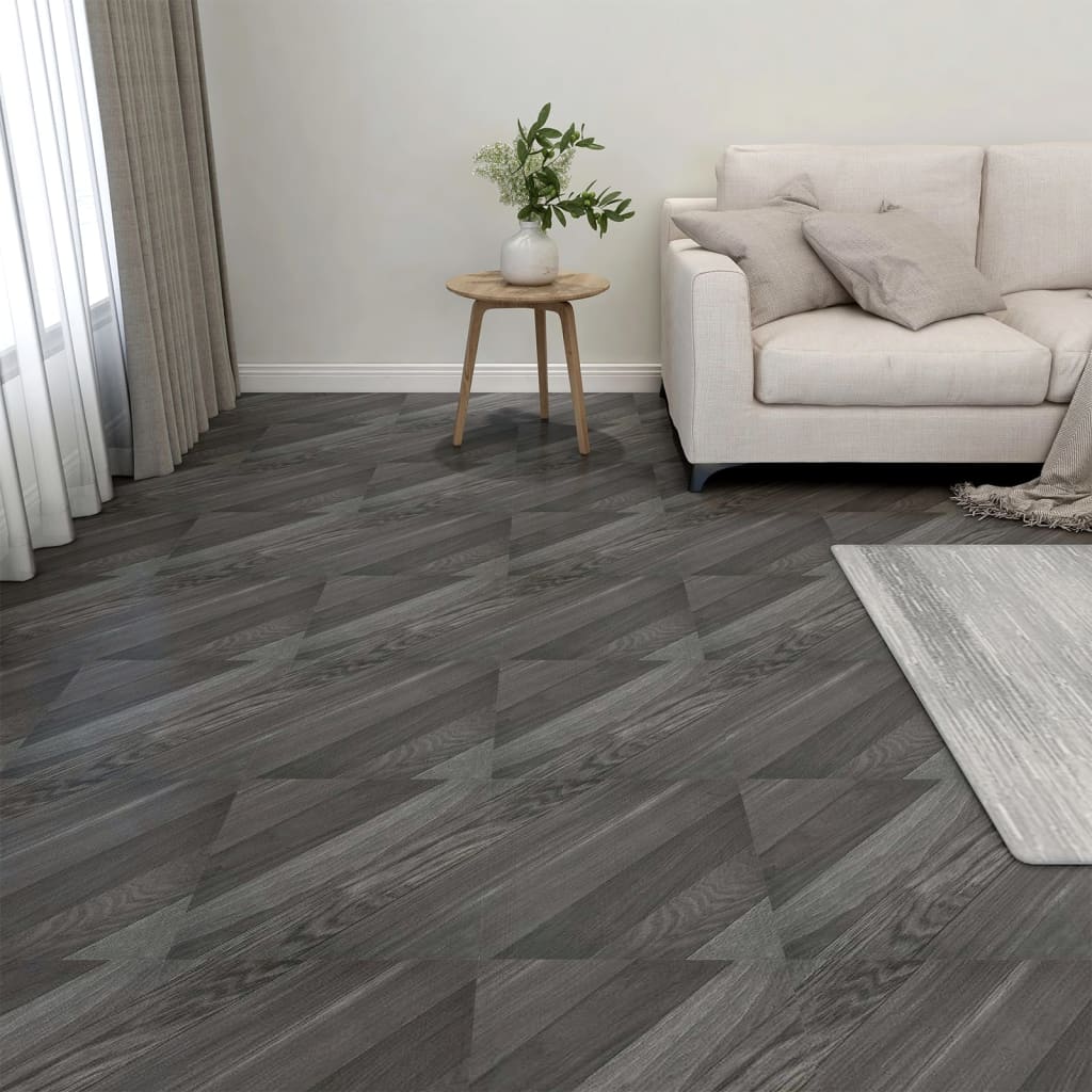 vidaXL Self-adhesive Flooring Planks 20 pcs PVC 1.86 mŒ_ Grey Striped