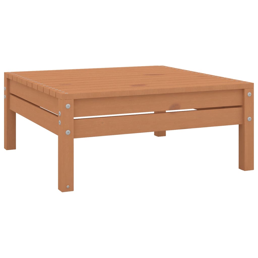 vidaXL Garden Footstool Honey Brown Solid Pinewood