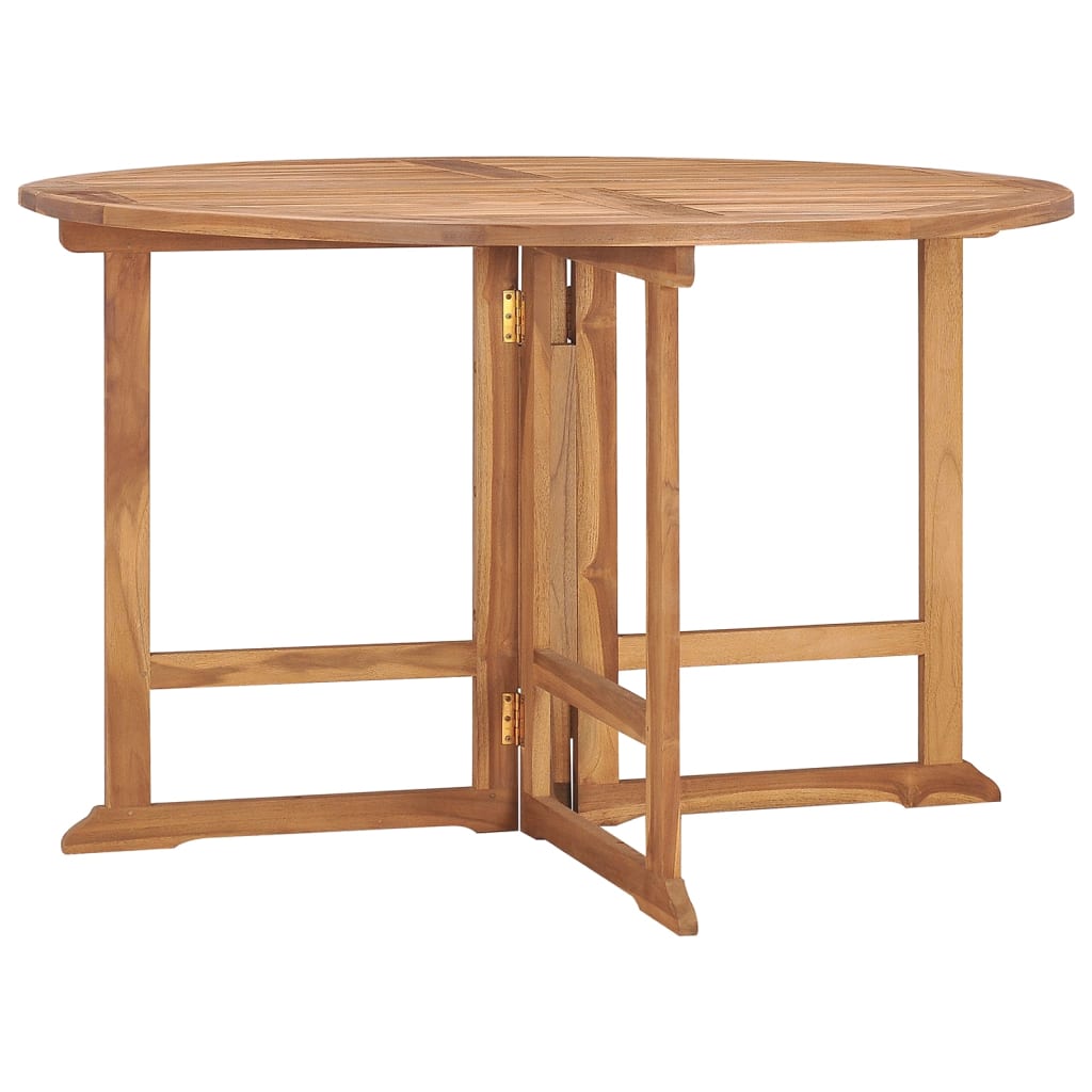 vidaXL Folding Garden Dining Table íÖ110x75 cm Solid Wood Teak
