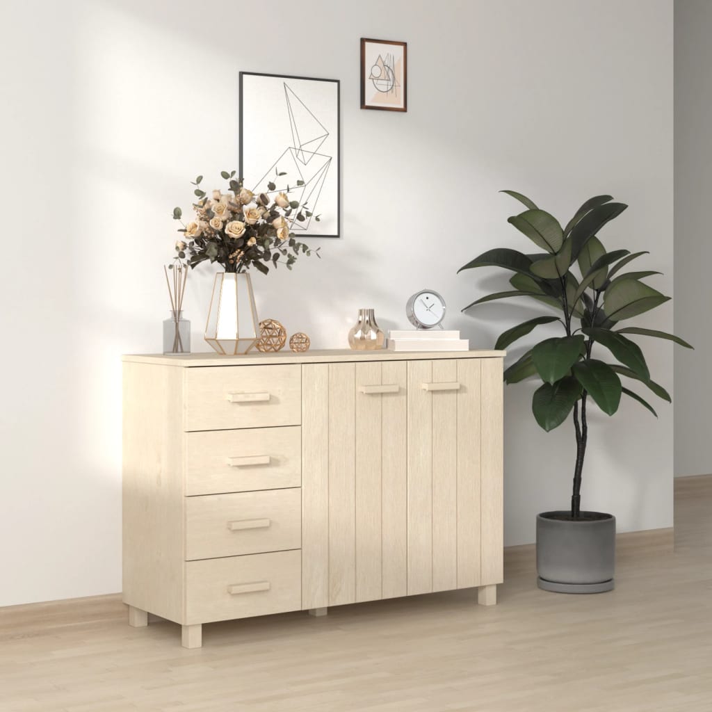 vidaXL Sideboard HAMAR Honey Brown 113x40x80 cm Solid Wood Pine