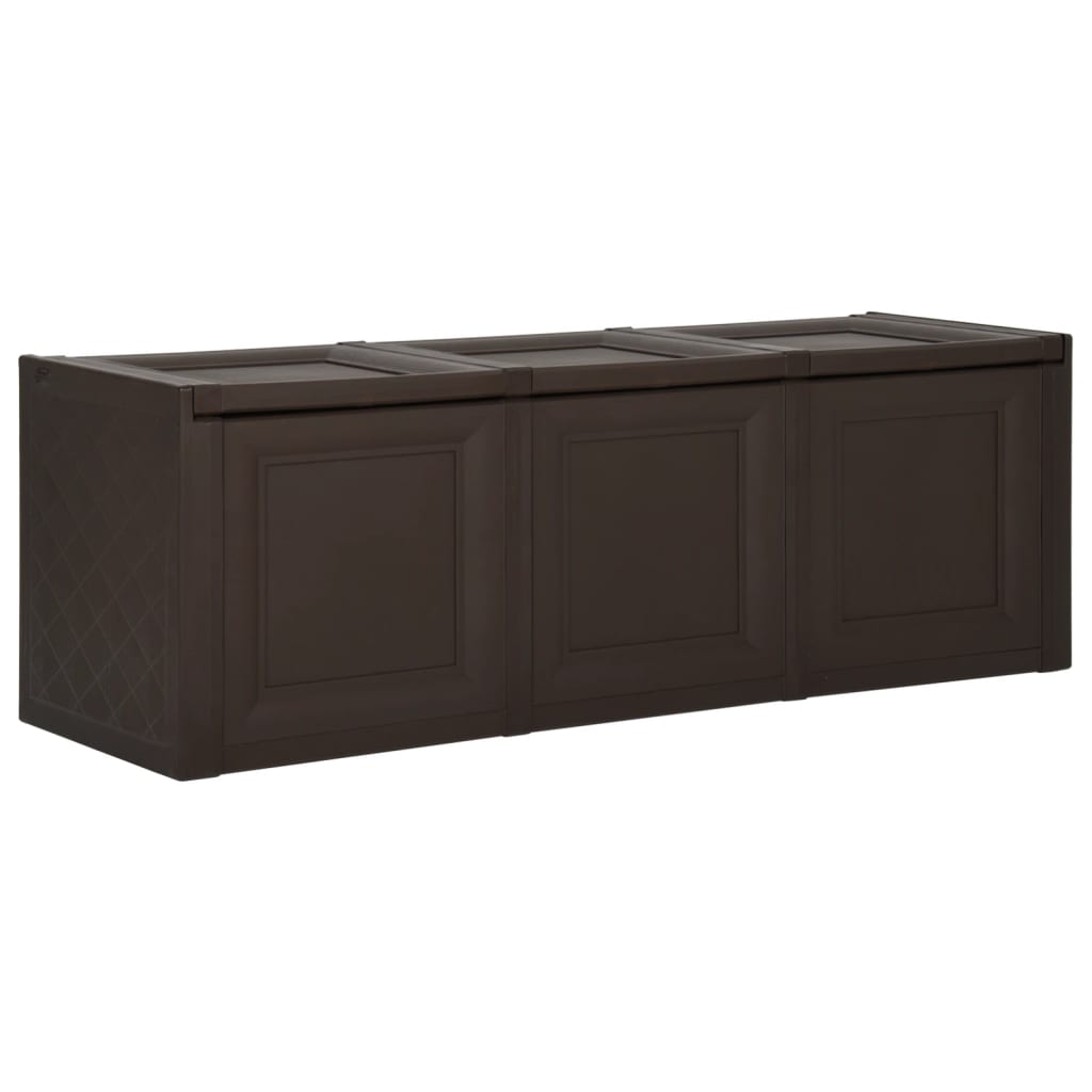vidaXL Cushion Box Brown 125x40x42 cm
