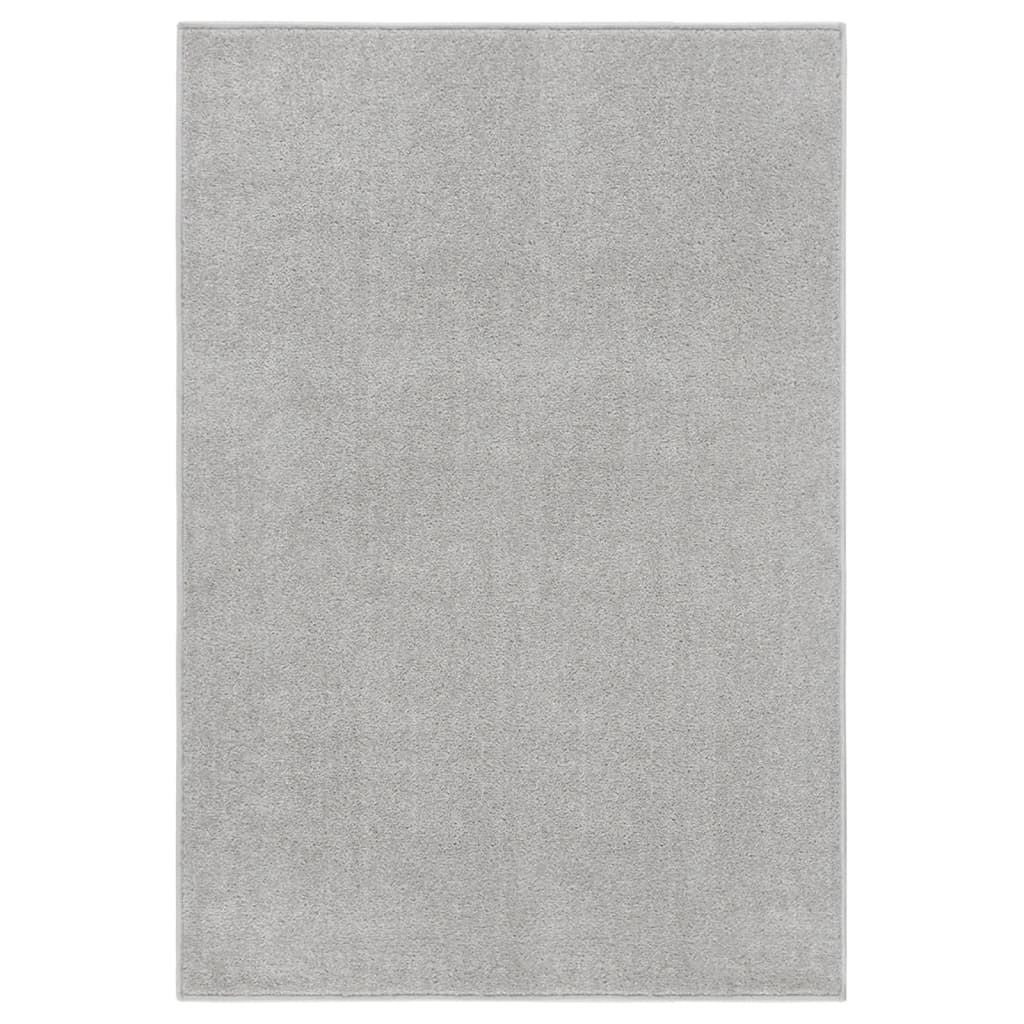 vidaXL Rug Short Pile 160x230 cm Light Grey