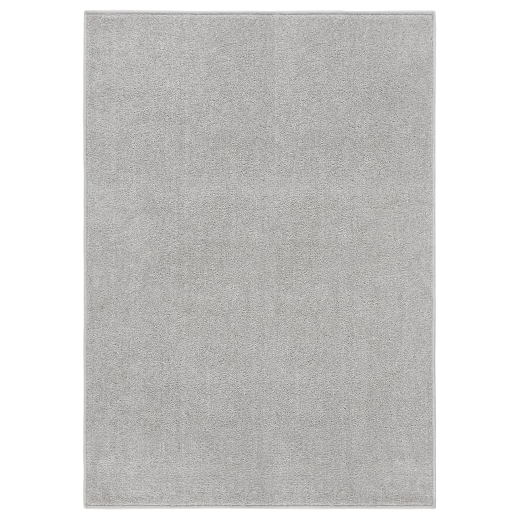 vidaXL Rug Short Pile 240x340 cm Light Grey