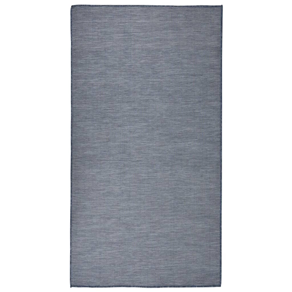 vidaXL Outdoor Flatweave Rug 80x150 cm Blue