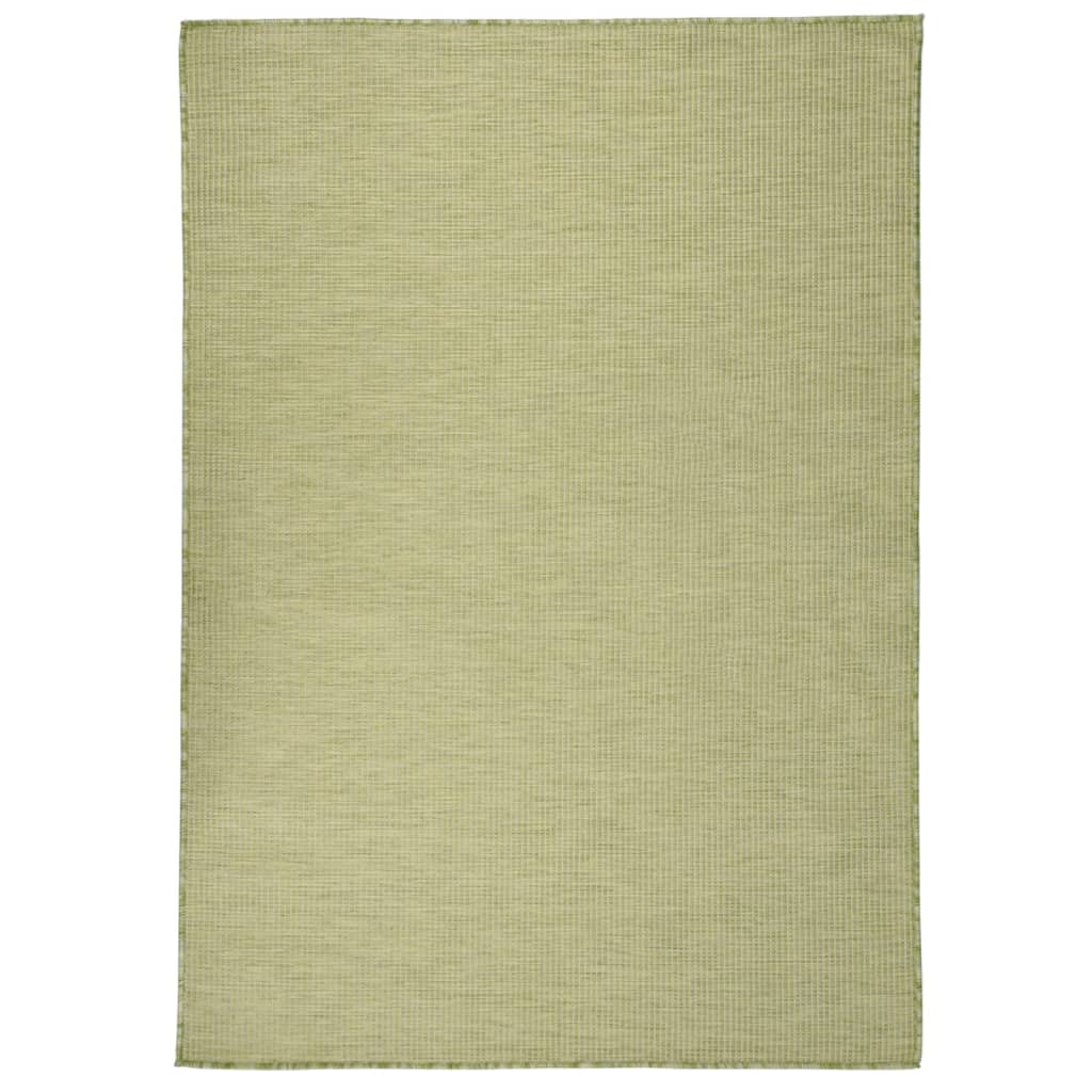 vidaXL Outdoor Flatweave Rug 200x280 cm Green