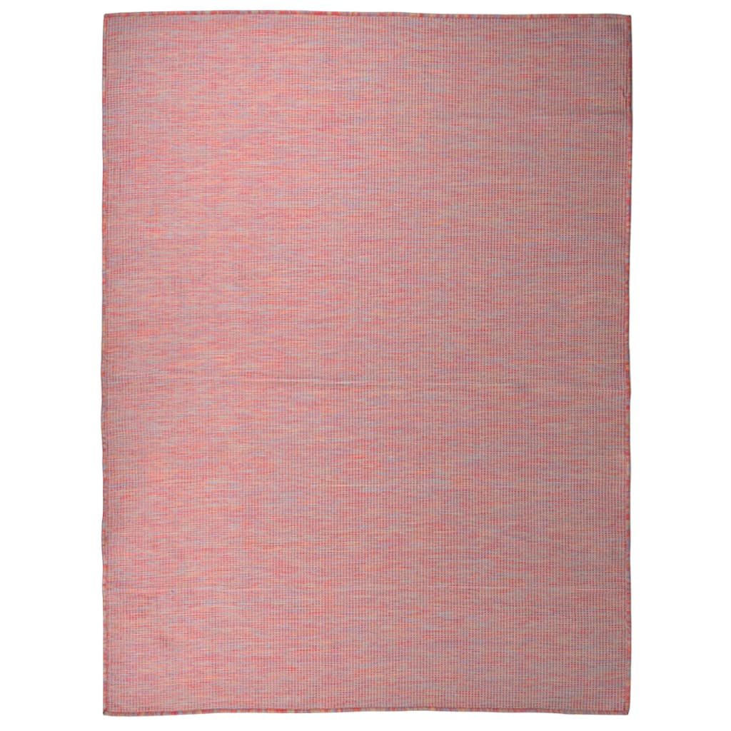 vidaXL Outdoor Flatweave Rug 120x170 cm Red