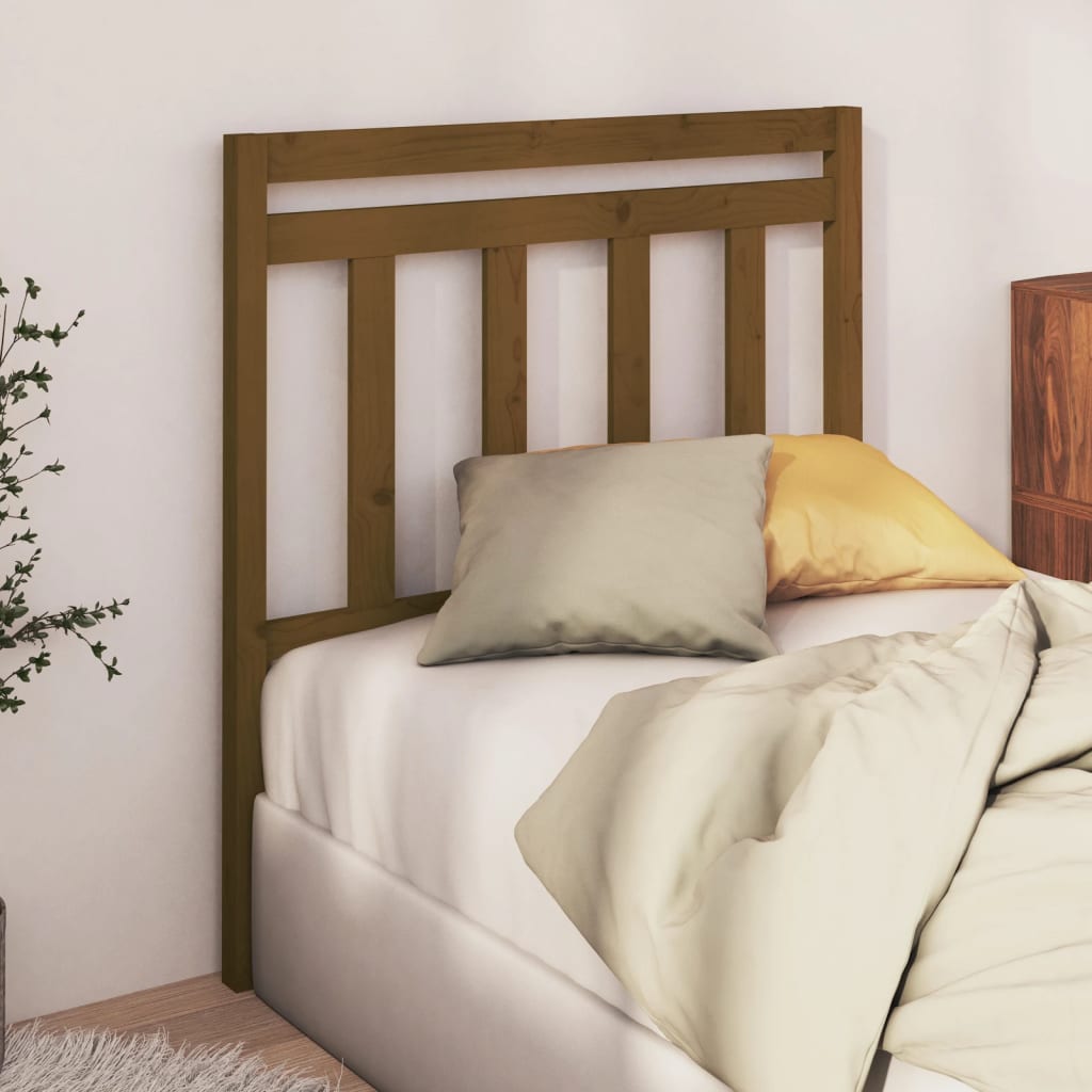 vidaXL Bed Headboard Honey Brown 96x4x100 cm Solid Wood Pine