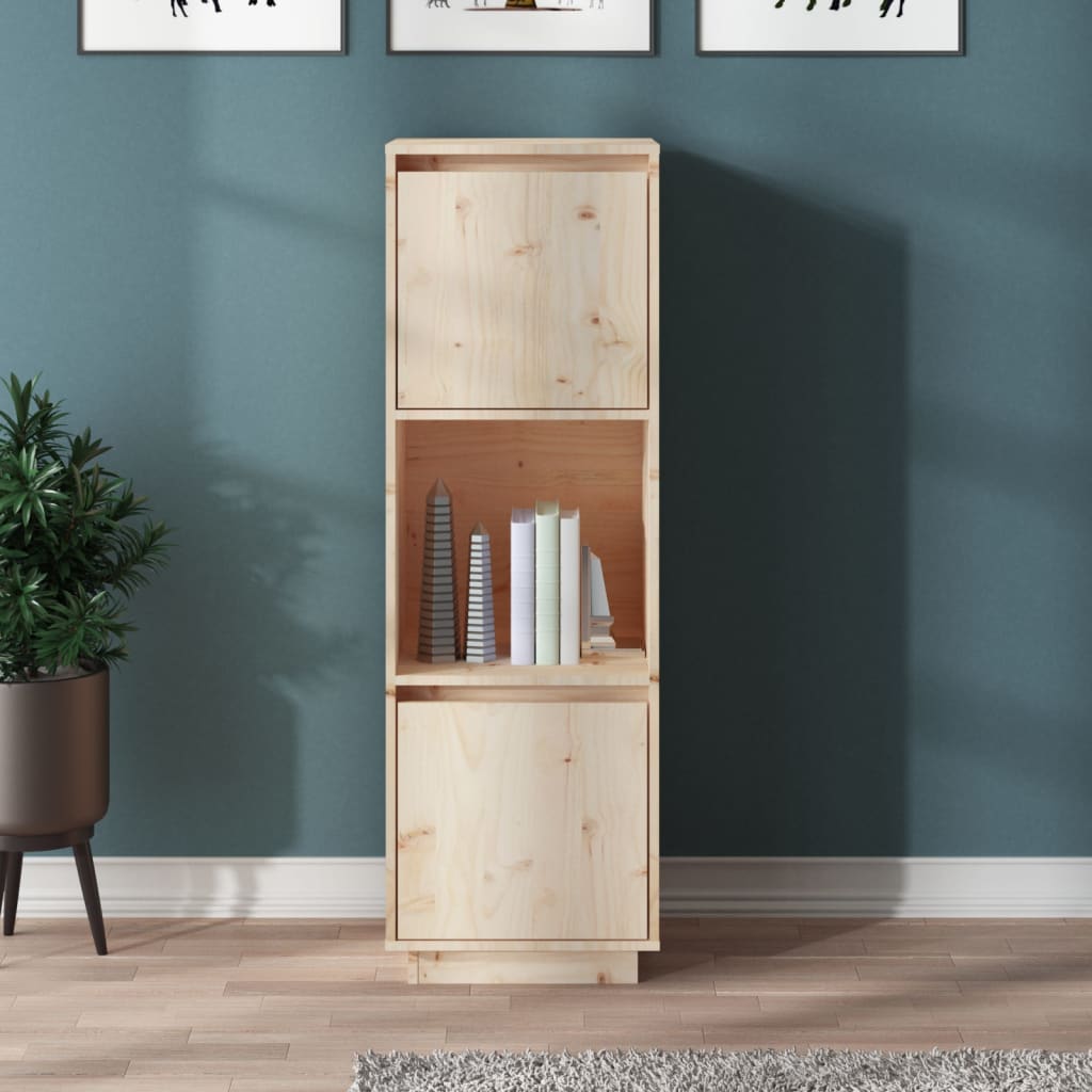 vidaXL Highboard 38x35x117 cm Solid Wood Pine