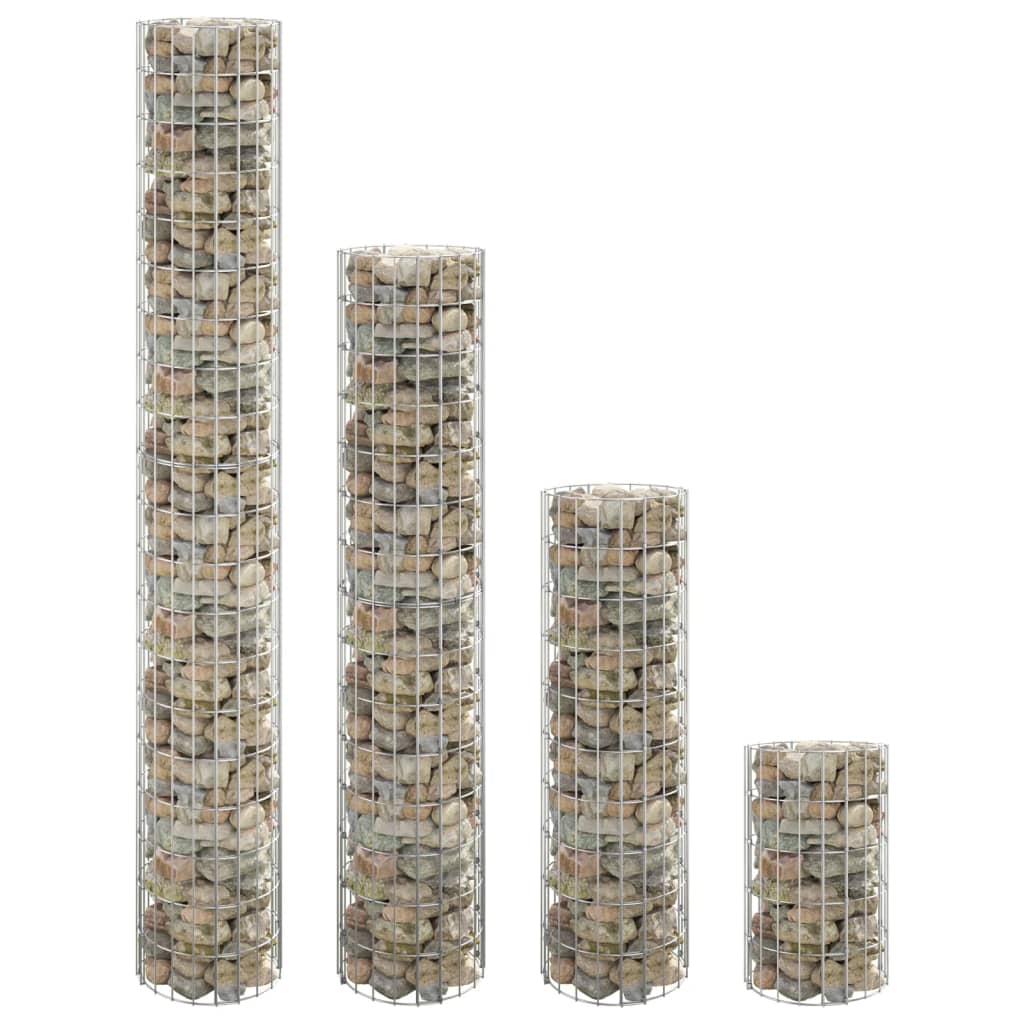 vidaXL Circular Gabion Raised Beds 4 pcs íÖ30x50/100/150/200 cm