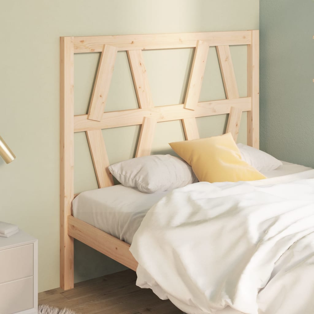 vidaXL Bed Headboard 81x4x100 cm Solid Wood Pine