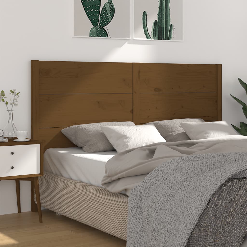 vidaXL Headboard Honey Brown 186x4x100 cm Solid Wood Pine