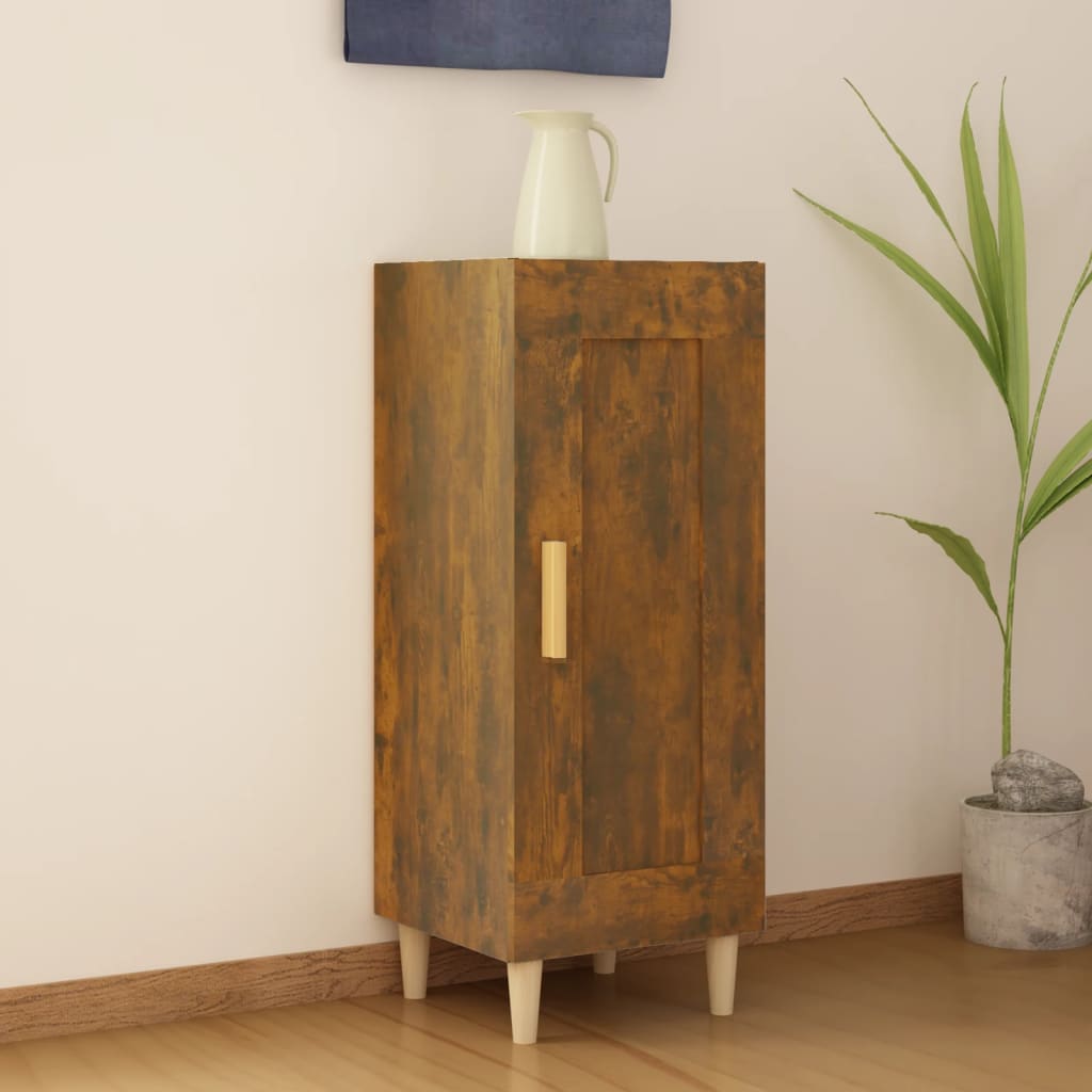 vidaXL Sideboard Smoked Oak 34.5x34x90 cm Engineered Wood