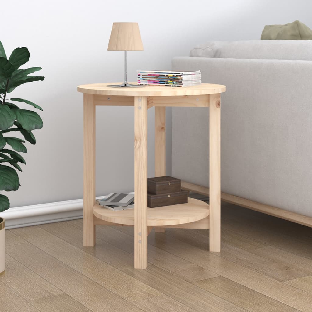 vidaXL Coffee Table íÖ 55x60 cm Solid Wood Pine
