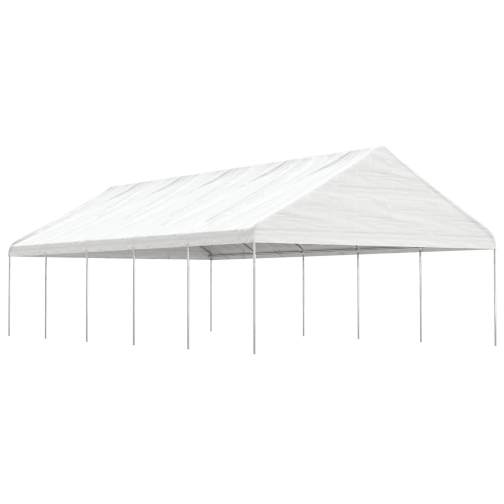 vidaXL Gazebo with Roof White 11.15x5.88x3.75 m Polyethylene