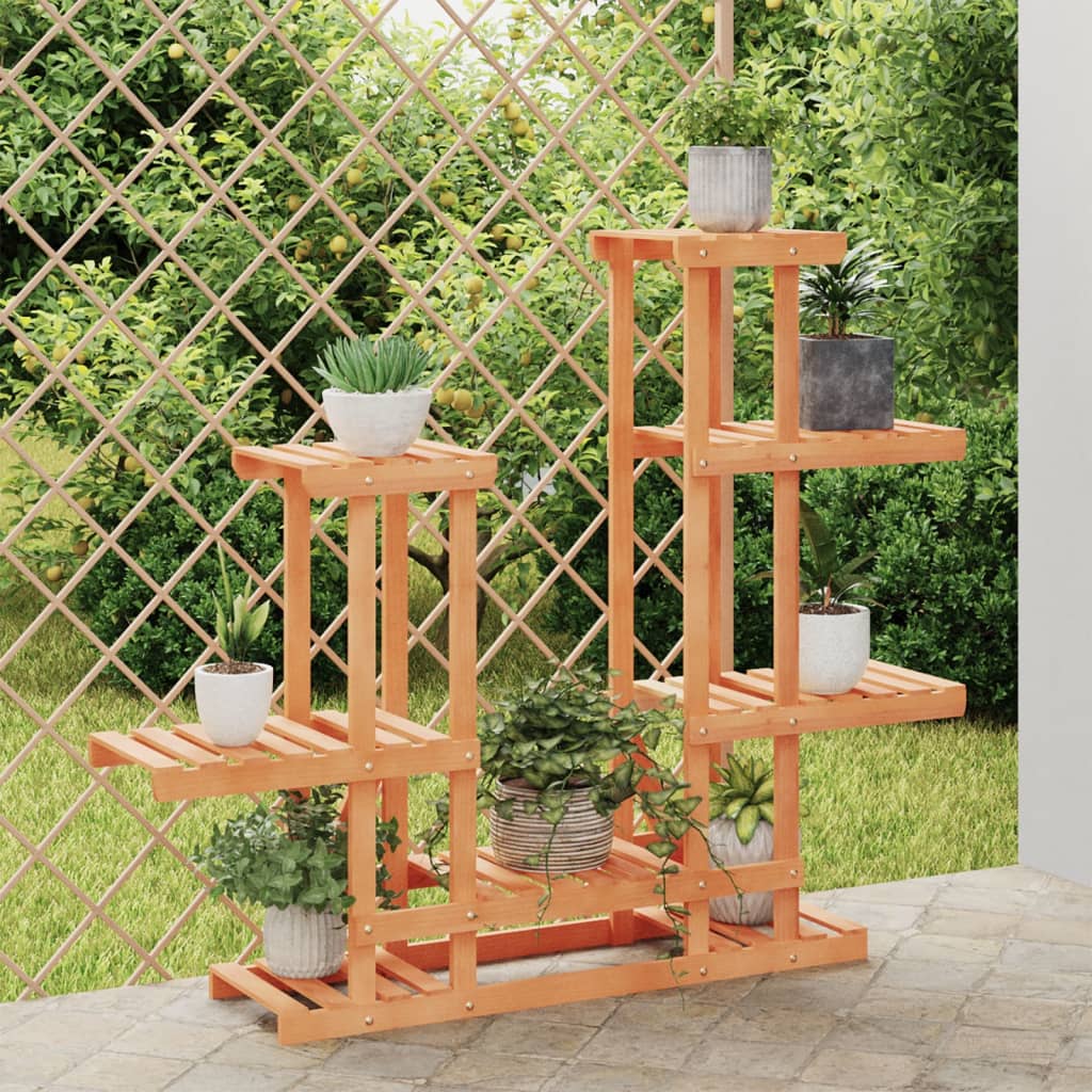 vidaXL Flower Stand 95x25x96 cm Solid Wood Fir
