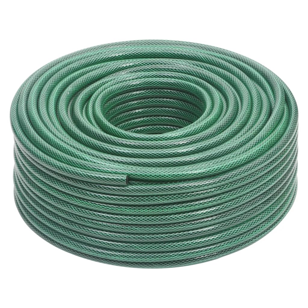 vidaXL Garden Hose Green 0.6" 100 m PVC