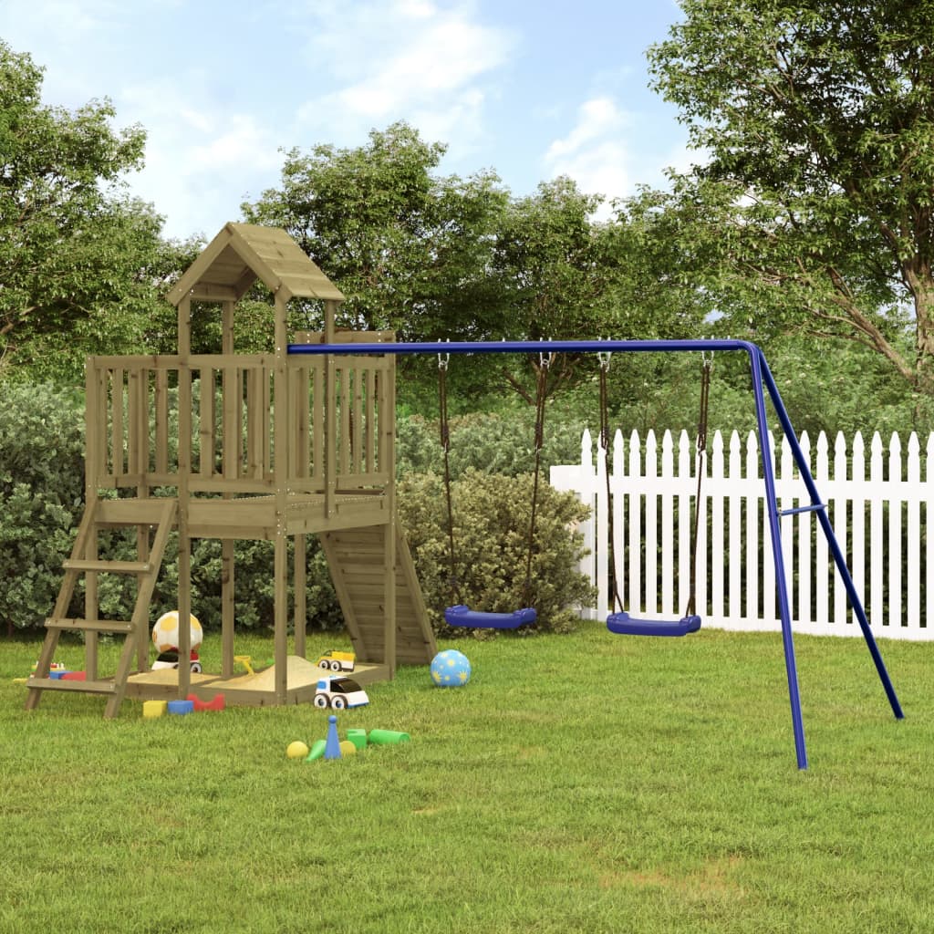 vidaXL Outdoor Playset Impregnated Wood Pine