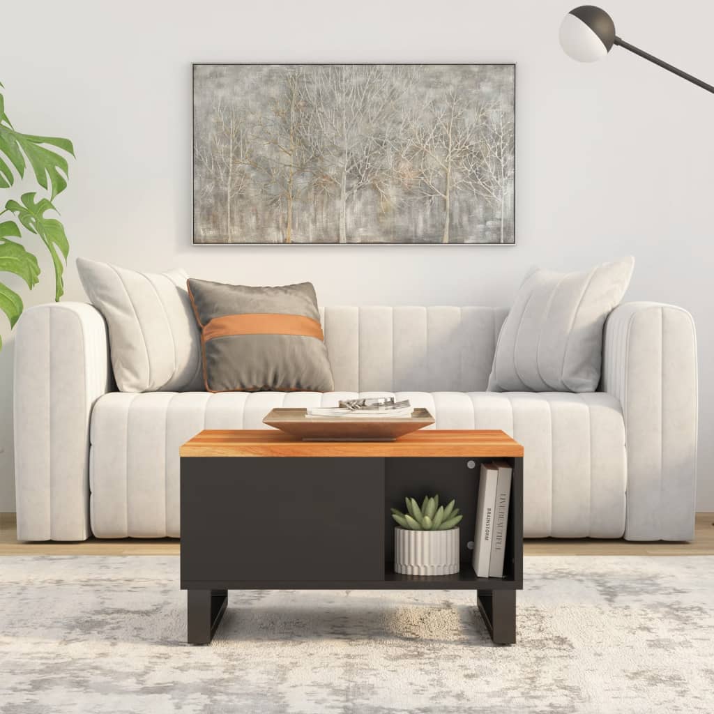 vidaXL Coffee Table 60x50x35 cm Solid Wood Acacia