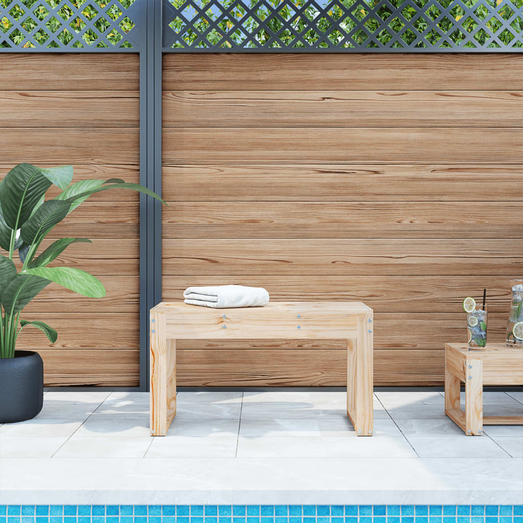 vidaXL Garden Bench 80x38x45 cm Solid Wood Pine