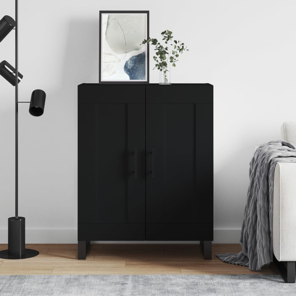 vidaXL Sideboard Black 69.5x34x90 cm Engineered Wood