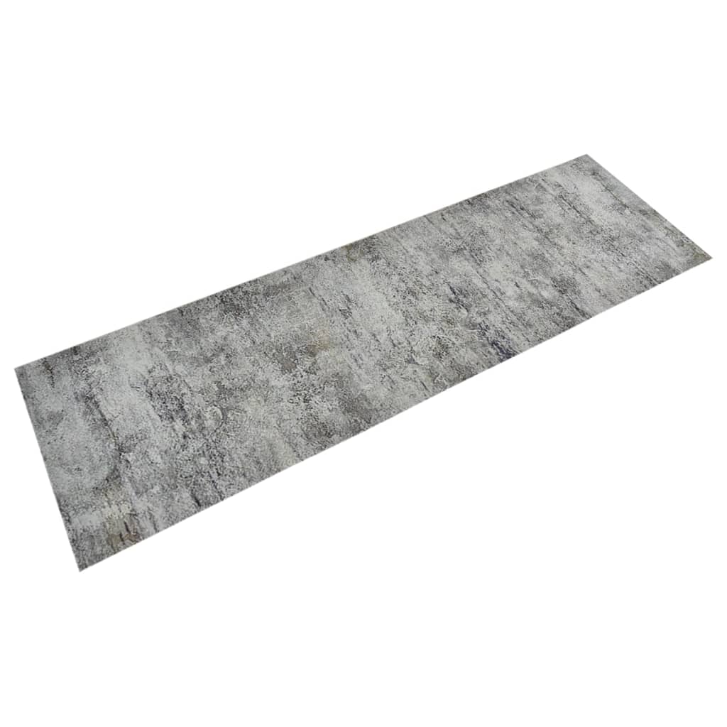 vidaXL Kitchen Rug Washable Beton 60x180 cm Velvet
