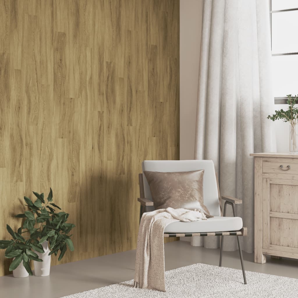 vidaXL Wall Panels Wood Look Brown PVC 4.12 mŒ_