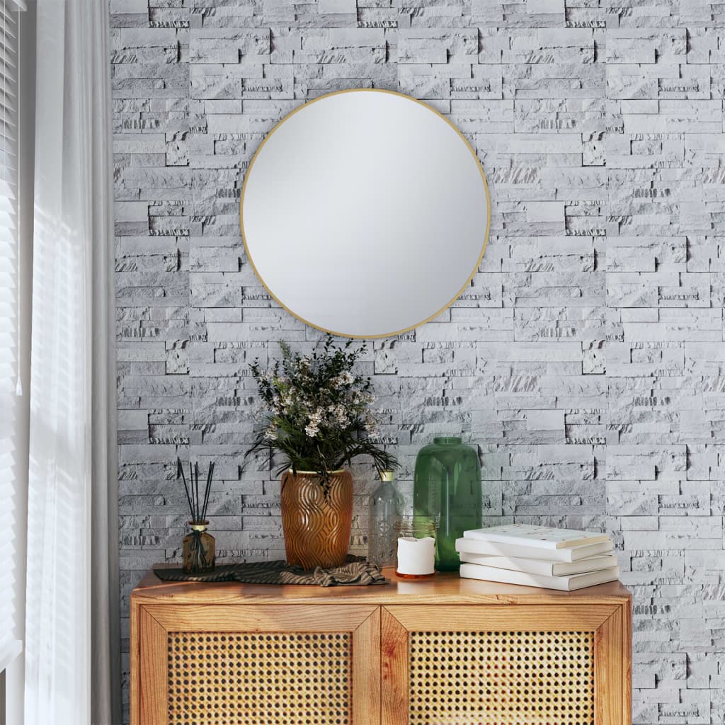 vidaXL Wallpaper 3D Stone Look Light Grey
