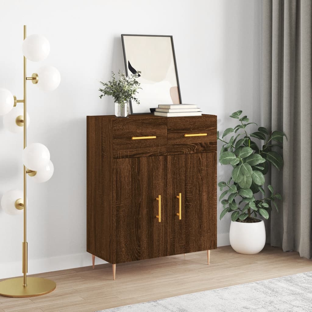 vidaXL Sideboard Brown Oak 69.5x34x90 cm Engineered Wood