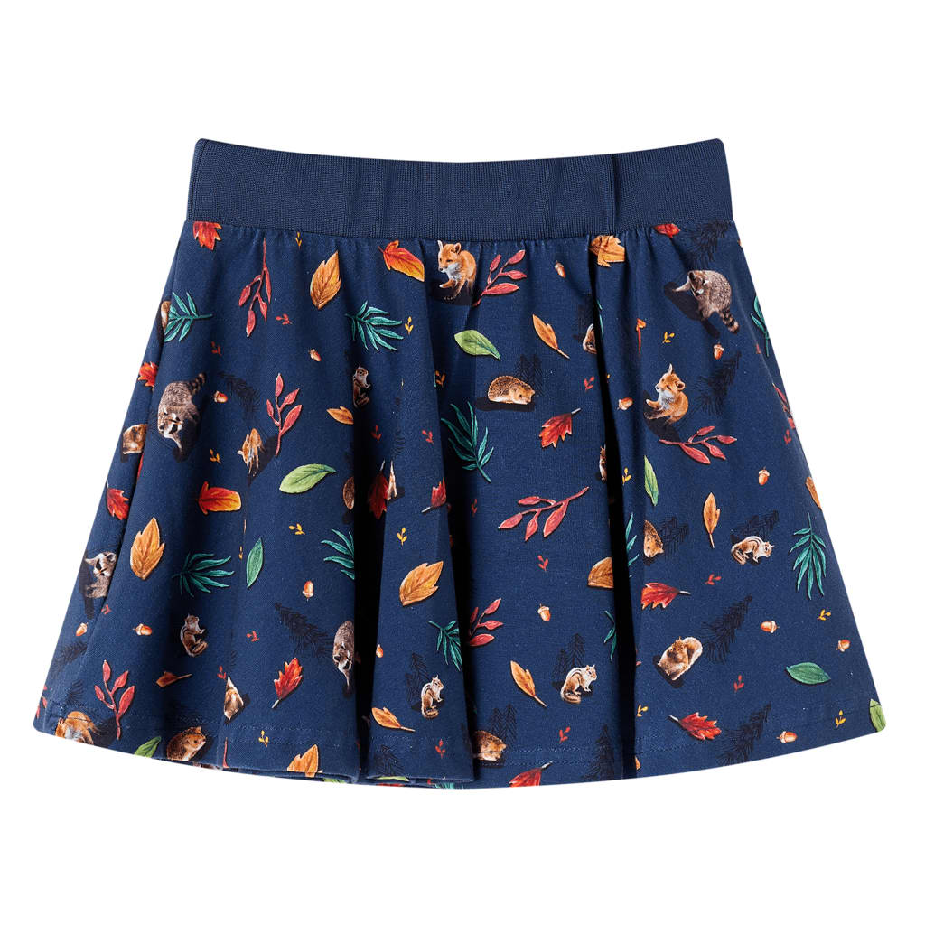Kids' Skirt Animals Print Navy 140