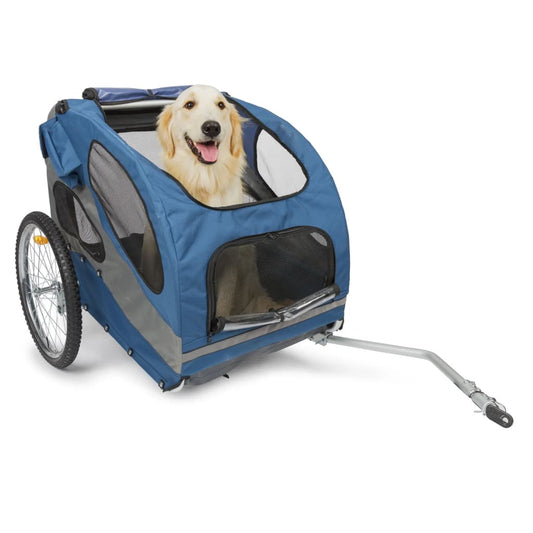 PetSafe Dog Bike Trailer Happy Ride L Blue
