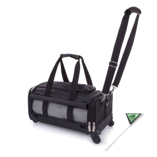 SHERPA Pet Carrier Ultimate On Wheels Black
