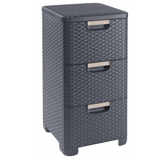 Curver Style Drawer Cabinet  42L Anthracite