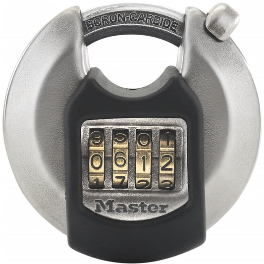 Master Lock Discus Padlock Excell Stainless Steel 70 mm M40EURDNUM