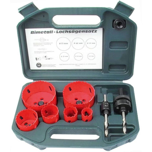 Brí_der Mannesmann Eight Piece Hole Saw Set HSS 44100