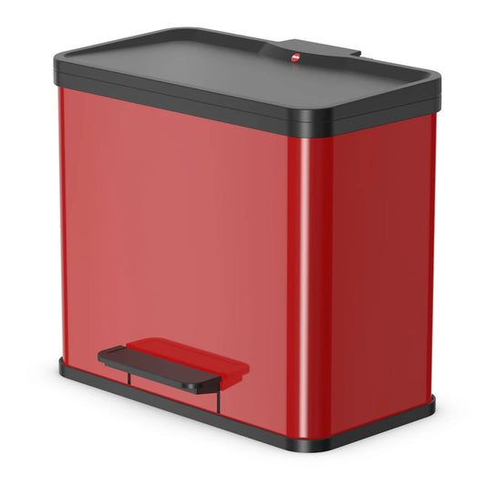 Hailo Pedal Bin Oko Duo Plus Size L 17 L+9 L Red 0630-240