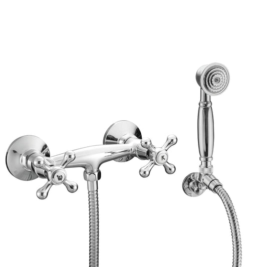 SCHíìTTE 2-Handle Shower Mixer with Hand Shower ELK Chrome