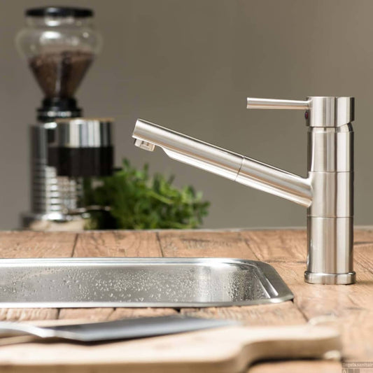 SCHíìTTE Sink Mixer UNICORN Stainless Steel Colour